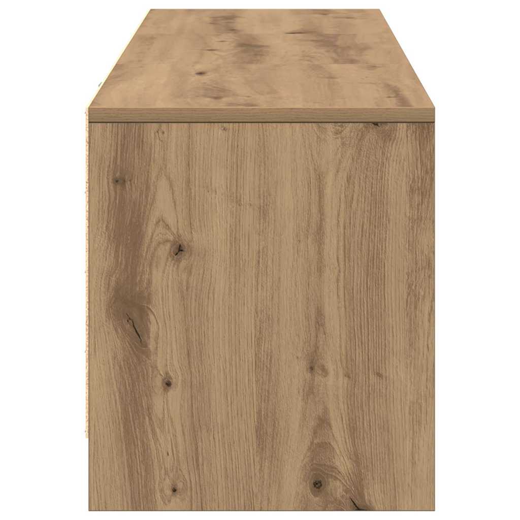 TV-bord med LED Artisan eg 140 x 34 x 40 cm Konstrueret træ