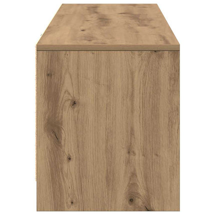 TV-bord med LED 140 x 34 x 40 cm Artisan eg Konstrueret træ