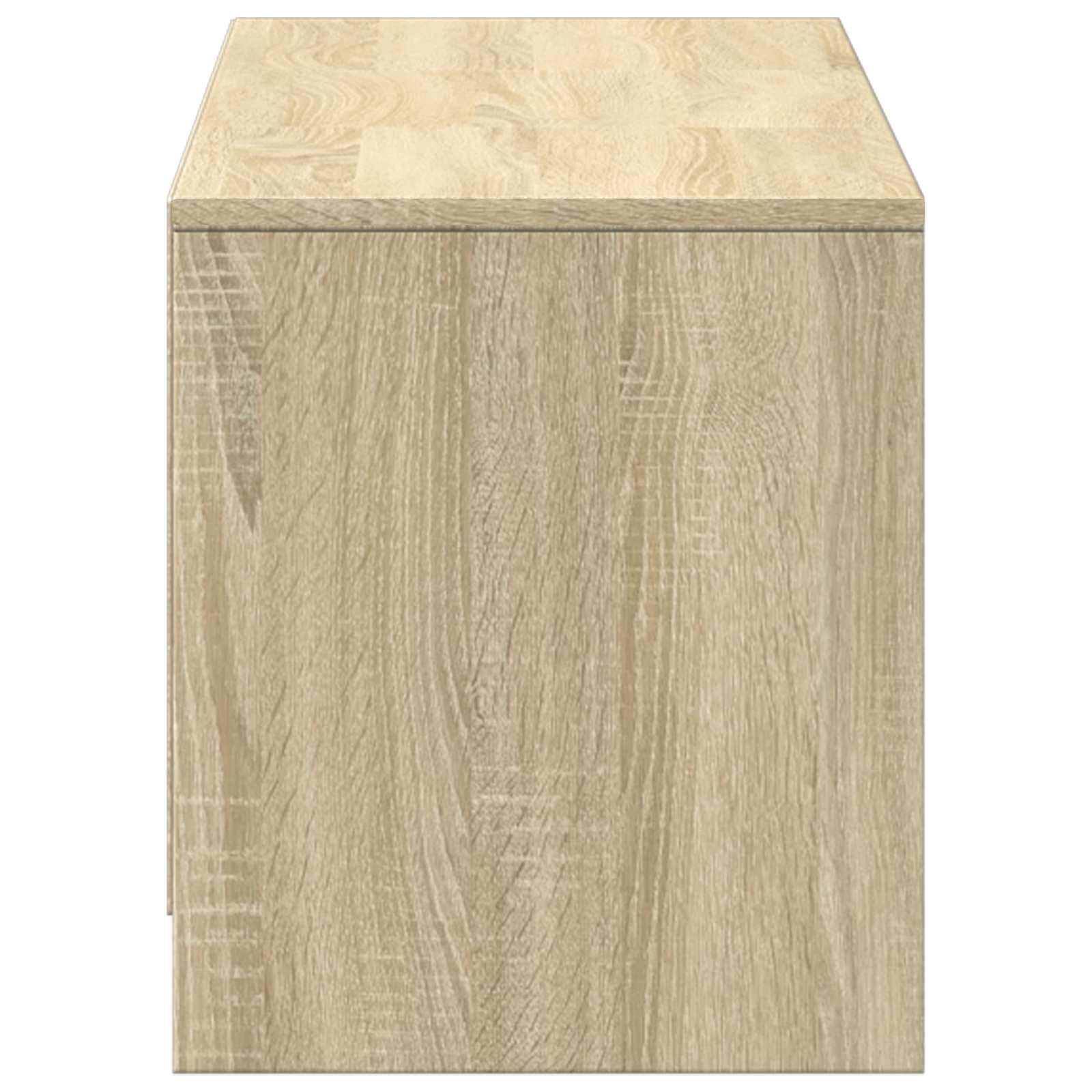 TV-bord med LED Sonoma eg 140 x 34 x 40 cm Konstrueret træ