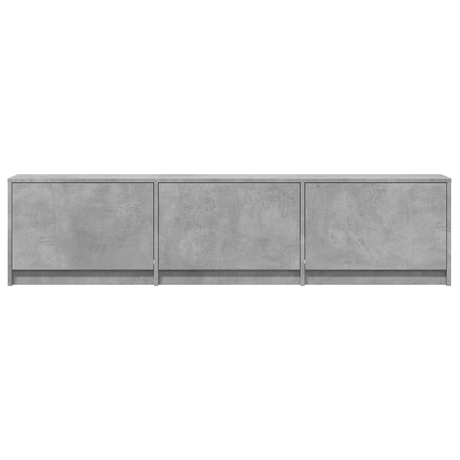 TV-bord med LED BetonGrå 165 x 34 x 40 cm Konstrueret træ