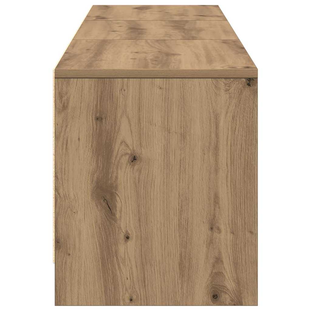 TV-bord med LED Artisan eg 165 x 34 x 40 cm Konstrueret træ