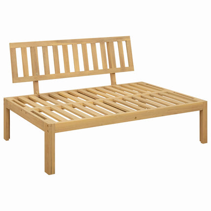 Midter Sofa Enhed Lys Akacie og Cream Hvid Akacietræ