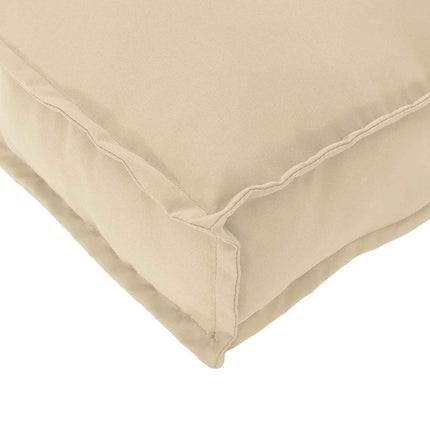 Sofa Sæt med pude Beige 133 x 92 x 69 cm Massivt Akacietræ