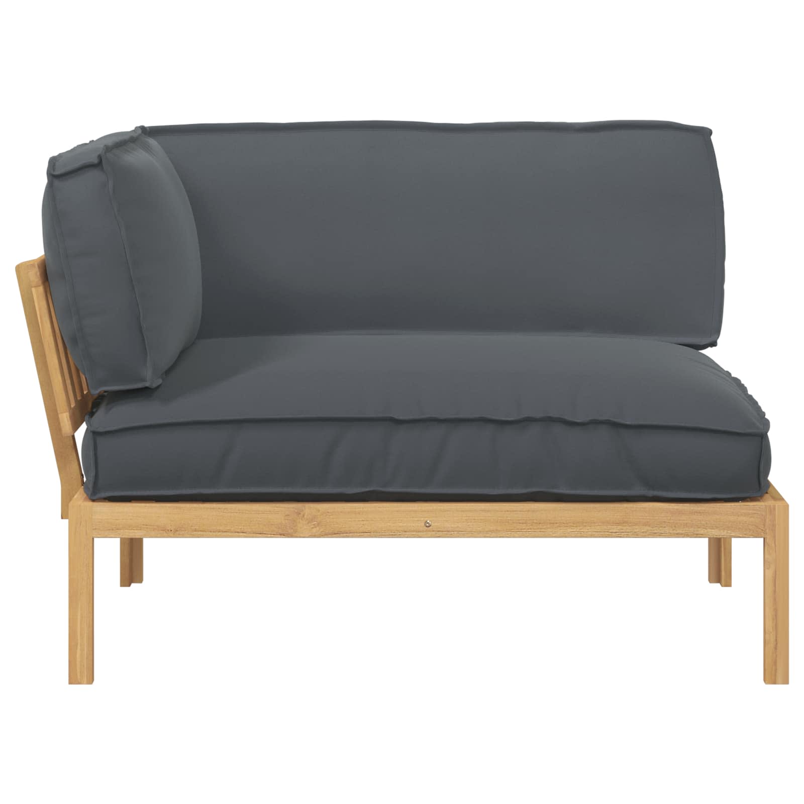 Sofa Sæt med pude Antracit 131,5 x 92 x 69 cm Massivt Akacietræ