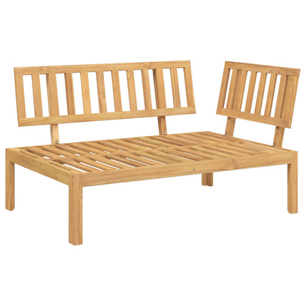 Sofa Sæt med pude Gråbrun 133 x 92 x 69 cm Massivt Akacietræ