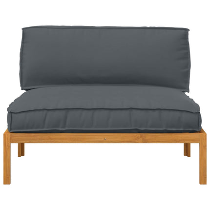 Sofa Sæt med pude Antracit 120 x 92 x 69 cm Massivt Akacietræ