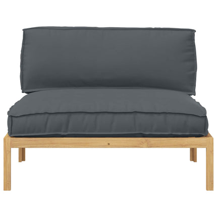 Sofa Sæt med pude Antracit 120 x 92 x 69 cm Massivt Akacietræ