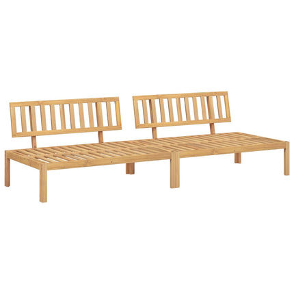 Sofa Sæt med pude Beige 240 x 92 x 69 cm Massivt Akacietræ