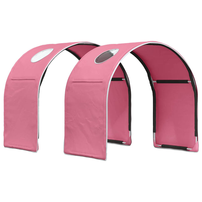 Sengetunnel til børneseng 2 stk. Lyserød Polyester