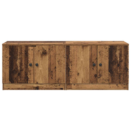 Opbevaringsskab til Køjeseng 2 stk. Gammelt træ 66 x 35 x 48 cm