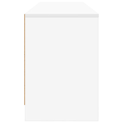 Sengeskab med hylde 2 pcs Hvid 66 x 33 x 48 cm Konstrueret træ