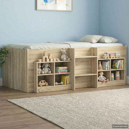 Sengeskab 2 stk. Sonoma-eg 66 x 33 x 48 cm Konstrueret træ