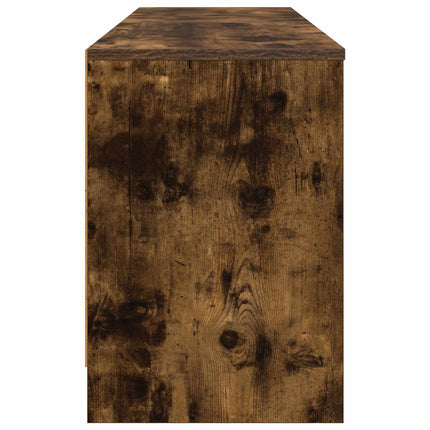 Sengeskab 2 pcs Røget eg 66 x 33 x 48 cm Konstrueret træ