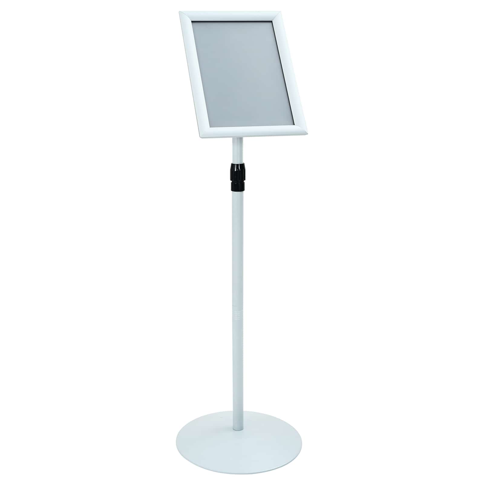 Pedestal Plakatstand Sølv 33 x 33 x 126 cm PVC og Stål