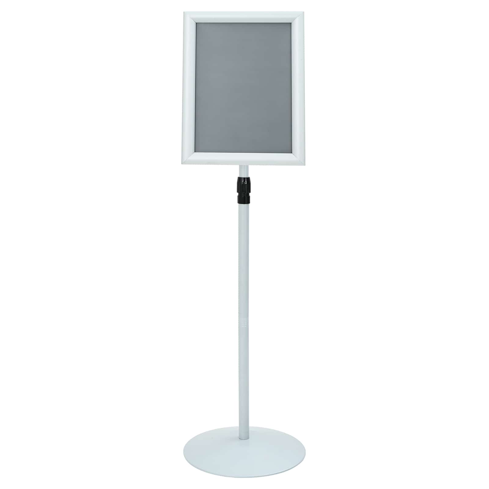 Pedestal Plakatstand Sølv 33 x 33 x 126 cm PVC og Stål