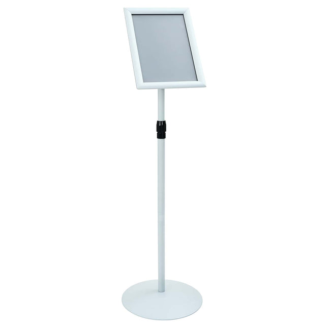 Pedestal Plakatstand Sølv 33 x 33 x 123 cm PVC og Stål