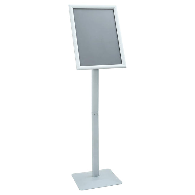Pedestal Plakatstand Sølv 32,5 x 27 x 126 cm Støbejern