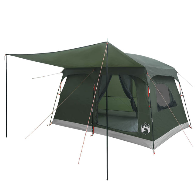 Familietelt 8-personers Army Grøn Polyester