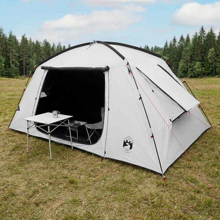 Hyttetelt med tag Hvid Blackout 400 x 210 x 180 cm Polyester