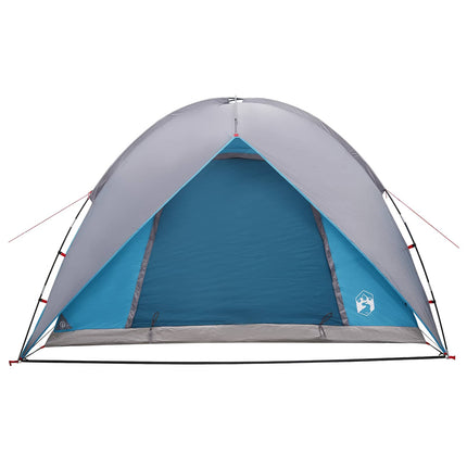 Camping telt med regnslag vandafvisende Blå 245 x 245 x 149 cm