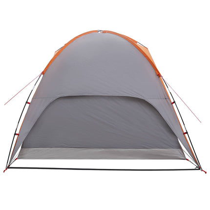 Camping telt med regnslag vandafvisende Kuppel Grå og orange