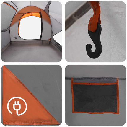 Bil Telt Grå og orange 239 x 210 x 210 cm Polyester og Stål