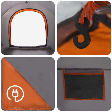 Bil Telt Grå og orange 2-personers Polyester og Stål