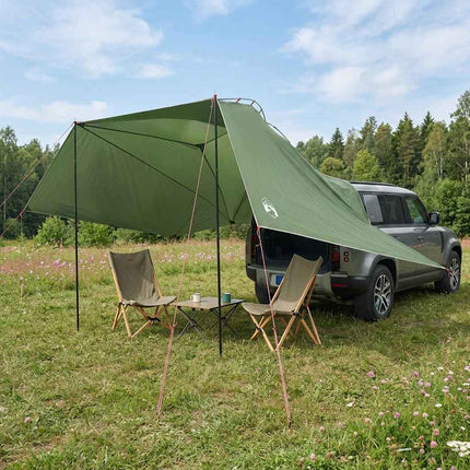 Bil Telt 350 x 250 cm Grøn Polyester og Stål