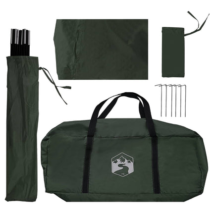 Bil Telt 350 x 250 cm Army Grøn Polyester og Stål