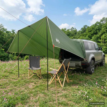 Fartøjs Markise Grøn 518 x 580 x 215 cm Polyester og Stål