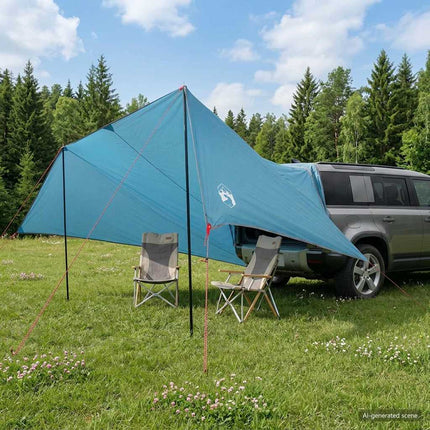 Fartøjs Markise Blå 518 x 580 x 215 cm Polyester og Stål