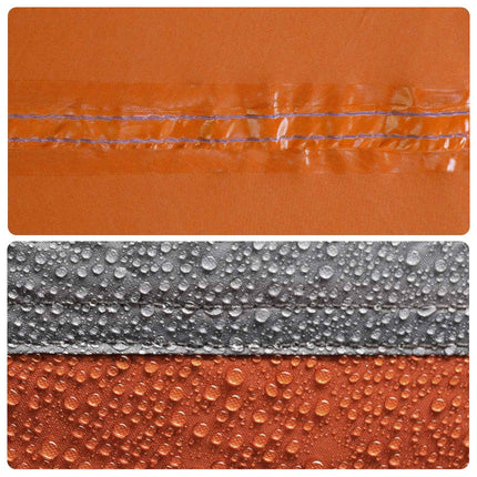 Fartøjs Markise med tag Grå og orange 518 x 580 x 215 cm