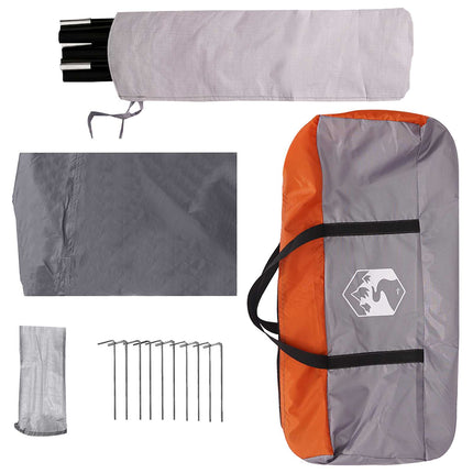 Tailgate awning vandafvisende Grå og orange 405 x 280 x 220 cm