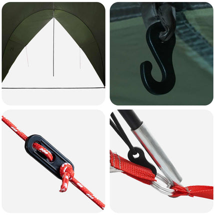 Tailgate awning vandafvisende 405 x 280 x 220 cm Army Grøn