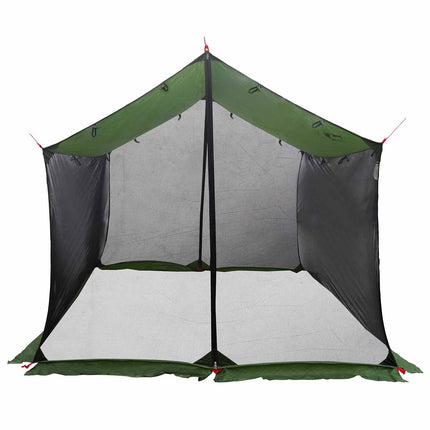 Camping tarp med mesh vægge Grøn 340 x 260 x 220 cm