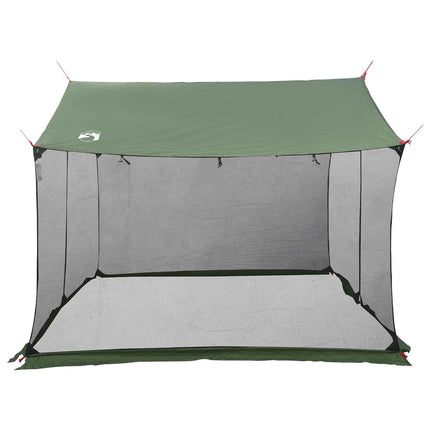 Camping tarp med mesh vægge Grøn 340 x 260 x 220 cm