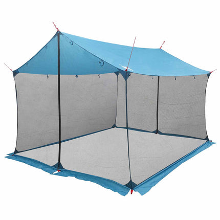 Camping tarp med mesh vægge Blå 340 x 260 x 220 cm