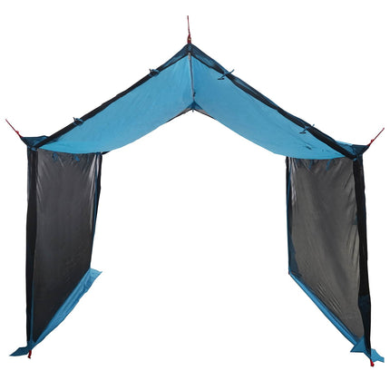 Camping tarp med mesh vægge Blå 340 x 260 x 220 cm