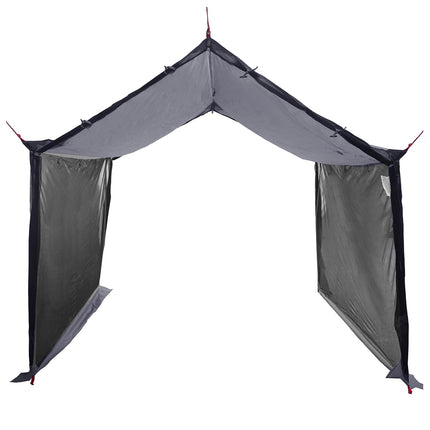 Camping tarp med mesh vægge Grå og orange 340 x 260 x 220 cm