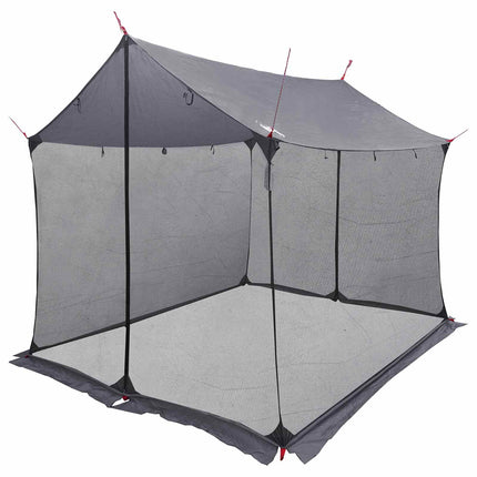 Camping tarp med mesh vægge Grå og orange 270 x 210 x 210 cm