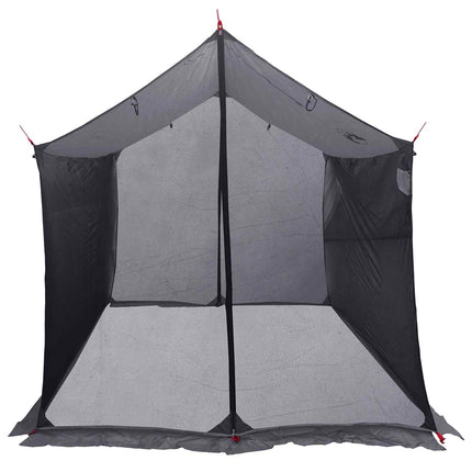 Camping tarp med mesh vægge Grå og orange 270 x 210 x 210 cm