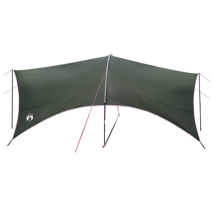 Camping tarp vandafvisende Army Grøn 550 x 400 x 230 cm