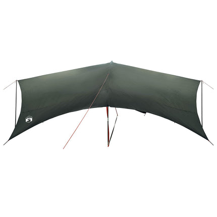 Camping tarp vandafvisende Army Grøn 695 x 580 x 200 cm