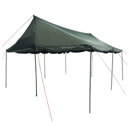 Familietelt Army grøn 600 x 400 x 268 cm Polyester og Stål