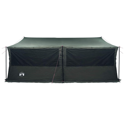 Familietelt Army grøn 600 x 400 x 268 cm Polyester og Stål