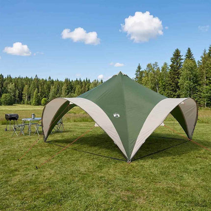 Party Tent med tag Grøn 500 x 500 x 350 cm Polyester og Stål
