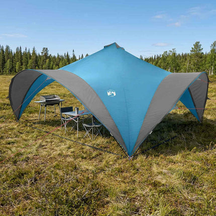 Party Tent med tag Blå 600 x 600 x 400 cm Polyester og Stål