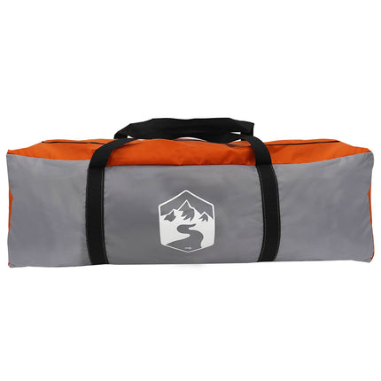 Party Tent Grå og orange 600 x 600 x 400 cm Polyester og Stål