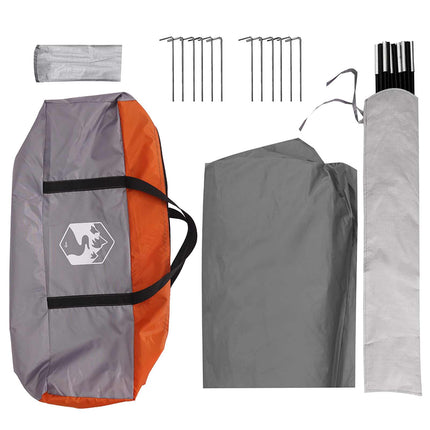 Party Tent Grå og orange 600 x 600 x 400 cm Polyester og Stål