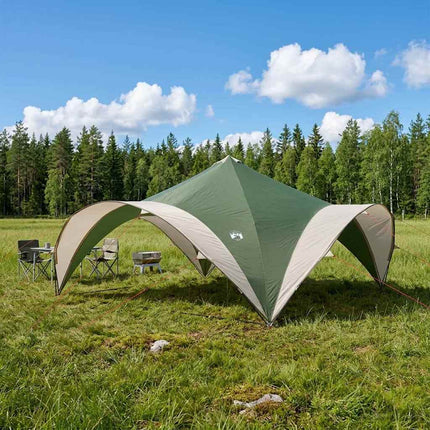 Party Tent med tag Grøn 400 x 400 x 320 cm Polyester og Stål